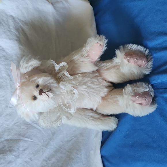 Joan Woessner Mohair Bear 12" Collectable with Tag Jointed - Picture 1 of 3